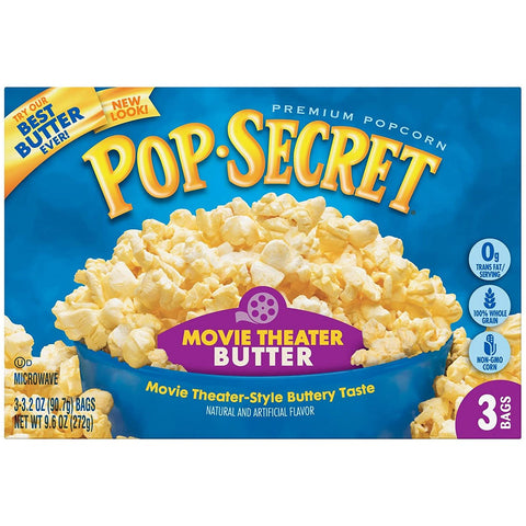 Pop Secret  Movie Theater 3 bags 272gr