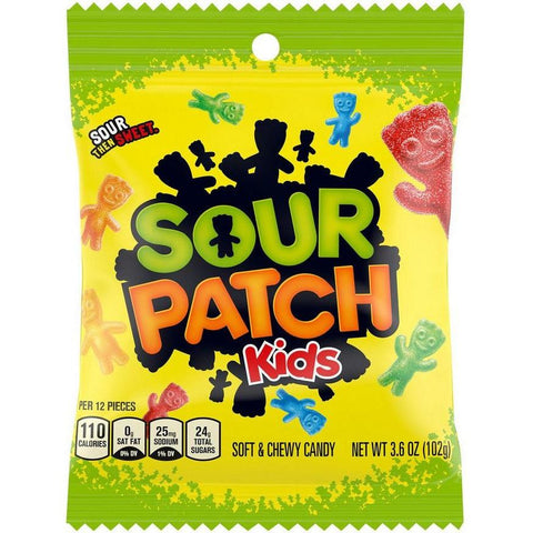 sour patch kids bag 102gr