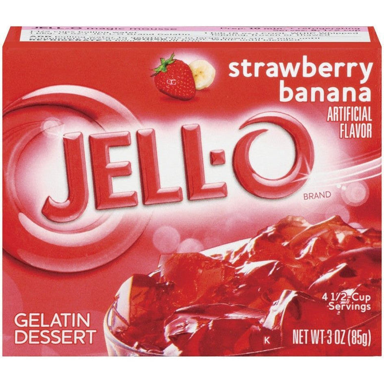 Jell-o Strawberry-Banana 170gr (Large Box)
