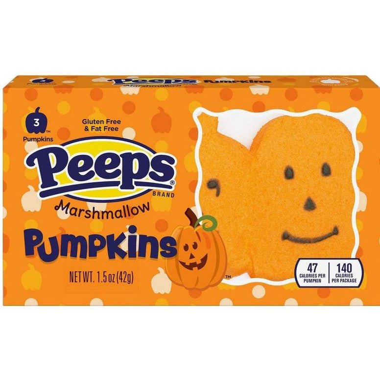 marshmallow peeps pumpkin 3pk 42gr