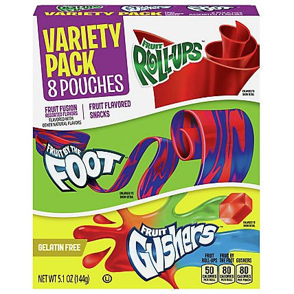 Betty Crocker Fruit Snacks Var (Fruit by the Foot/Gushers/Roll ups) 144gr