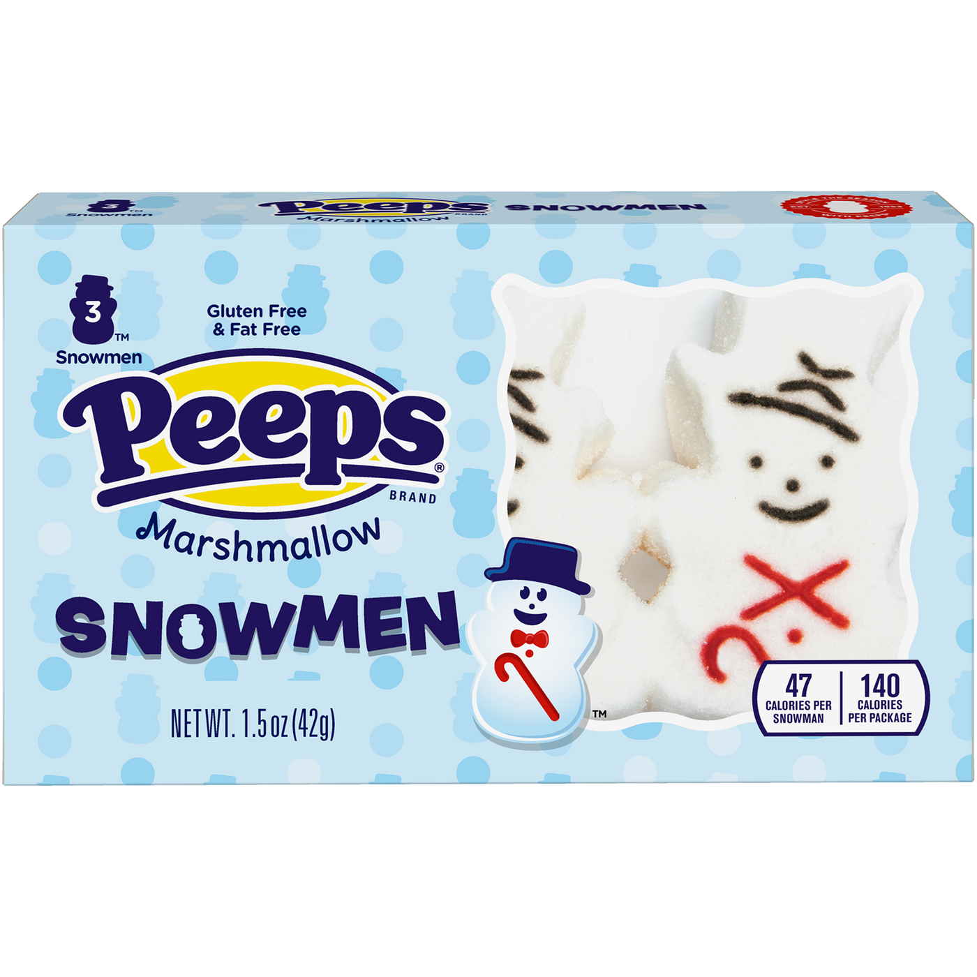 Peeps Snowmen 3pcs 42gr