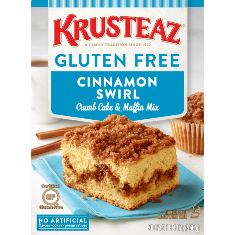 Krusteaz Gluten free Cinnamon Swirl Mix 566gr