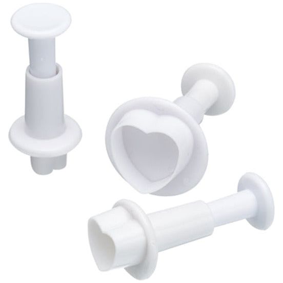 Kitchen Kraft Heart Plunger Cutter Set of 3