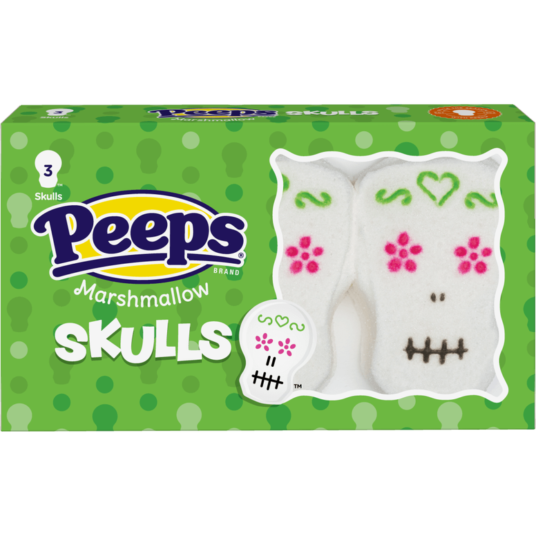 Marshmallow Peeps Skulls 3pcs 42gr
