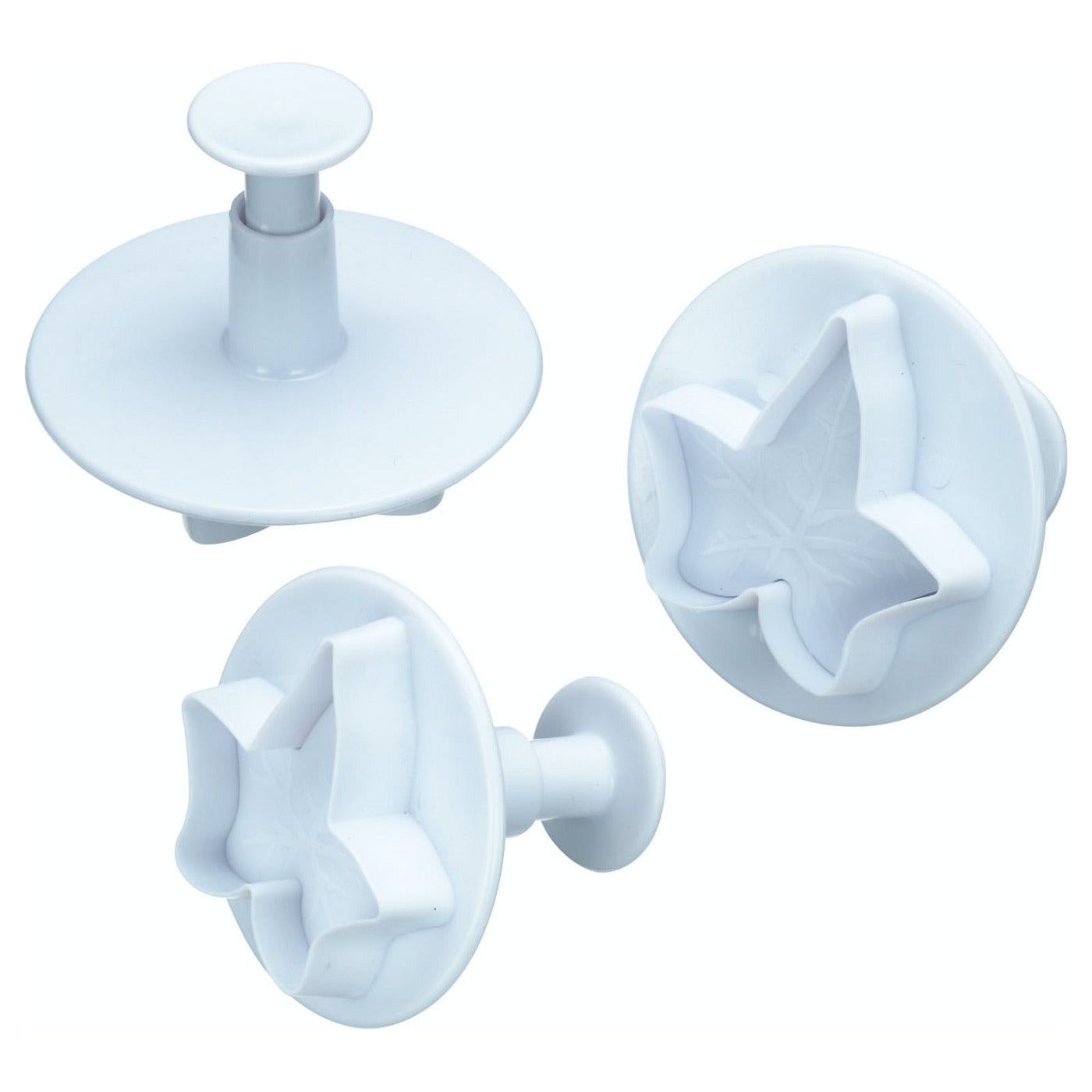 Kitchen Kraft Ivy Leaf Plunger Cutters set of 3