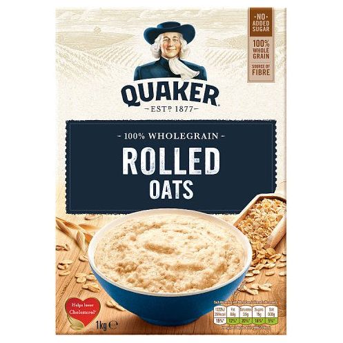 Quaker rolled oats 1kg (UK)