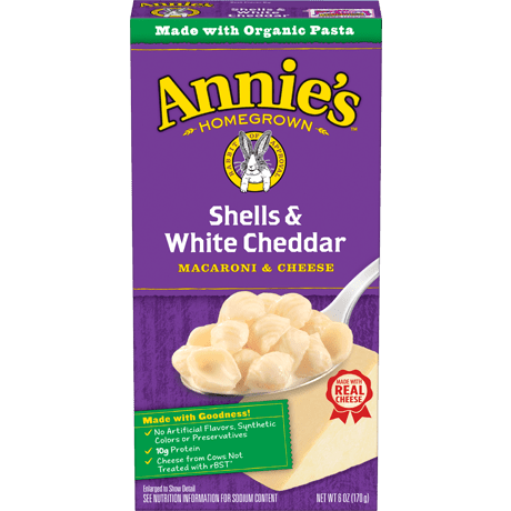 Annie's Shell & White Cheddar 170gr