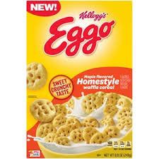 Kellogg's eggo maple homestyle waffle cereal 250gr