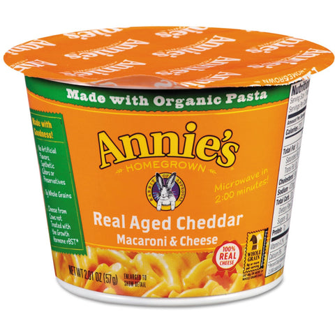 Annie's Real Aged Cheddar 57gr Cup