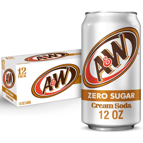 A&W Cream Soda Zero 12pk