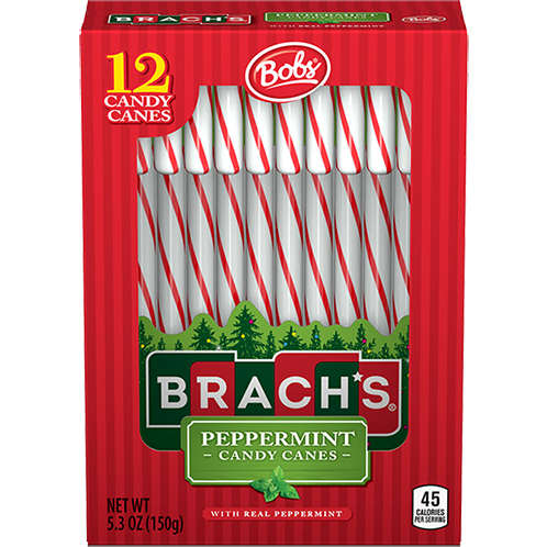Bob's Peppermint Candy Cane Red & White 12pcs (150gr)
