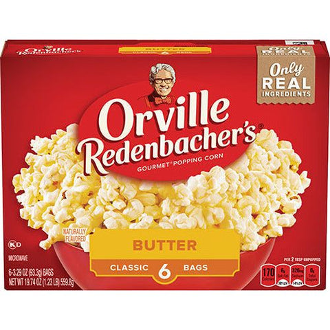 orville redenbacher's butter 6 pack 560gr