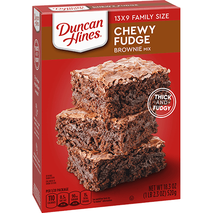 Duncan Hines Chewy Fudge Brownie 520gr