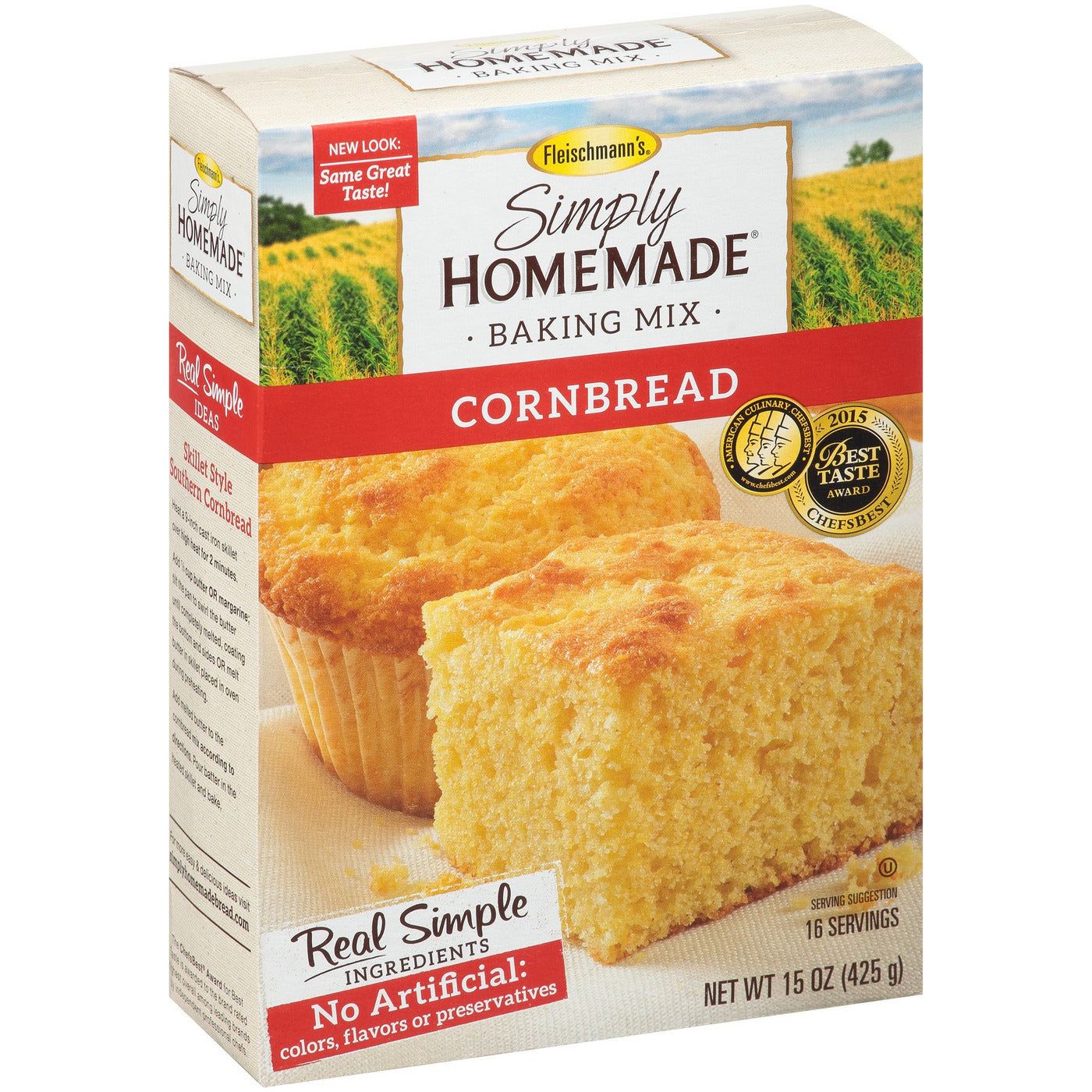 fleishmann's simply homemade cornbread mix 425gr