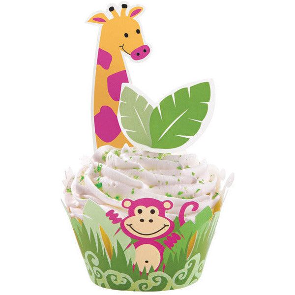 Wilton Cupcake Wraps & Pics Jungle Pals