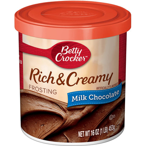 betty crocker milk chocolate frosting 450gr