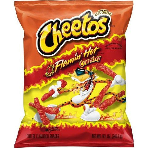 Cheetos crunchy flamin hot 230gr (USA)
