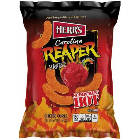 Herr's Carolina Reaper Cheese Curls 185gr