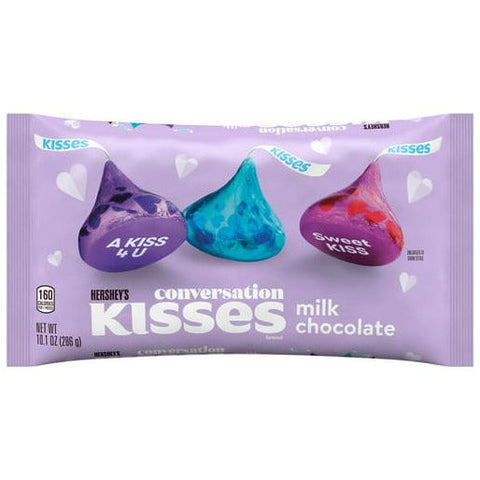Hershey Kisses Milk Chocolate Conversation 286gr (Large Bag)