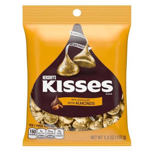 Hershey Kisses with Almonds 125gr