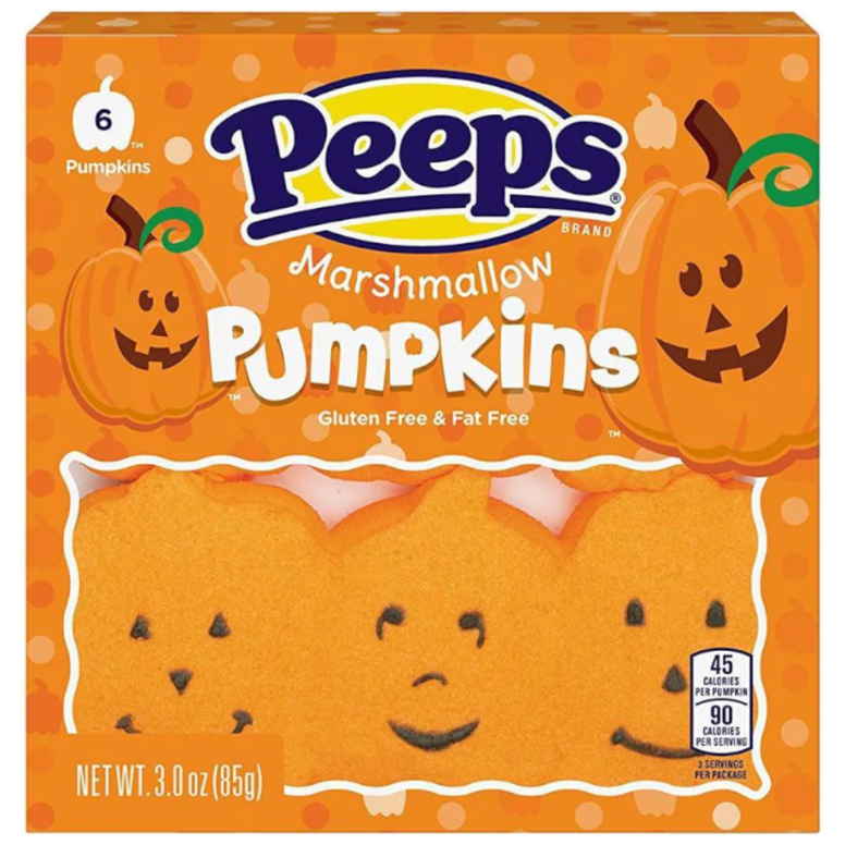 Marshmallow Peeps Pumpkin Halloween 6pc 85gr