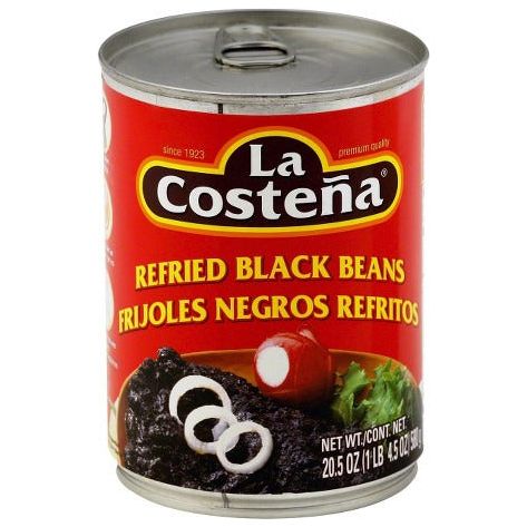 la costena refried black bean 580gr