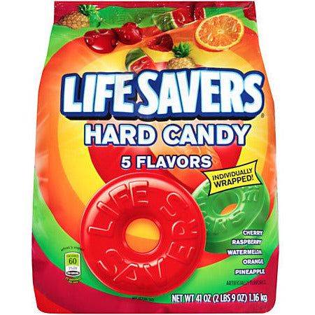 Lifesaver 5 flavors Bag 175gr (individually wrapped)
