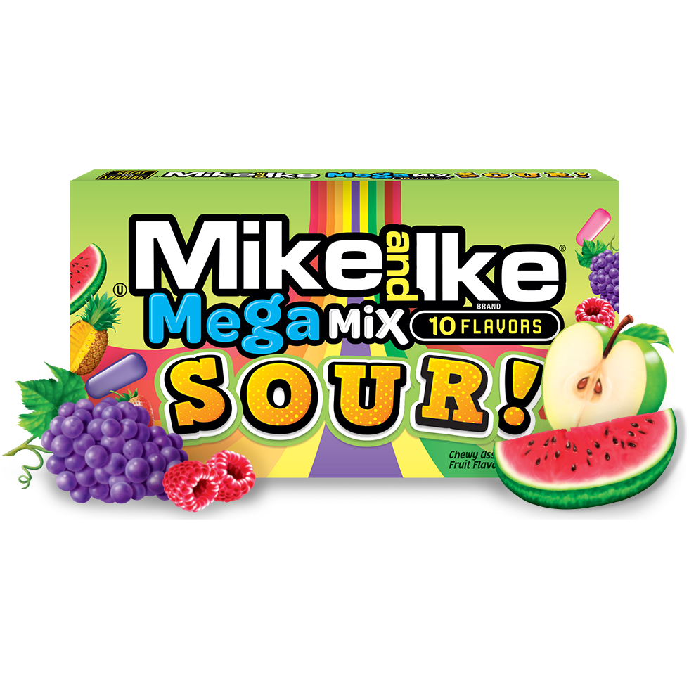 mike & ike mega mix sours 120gr