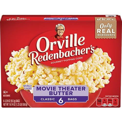 orville redenbacher's movie theater butter 6 bags (560gr)