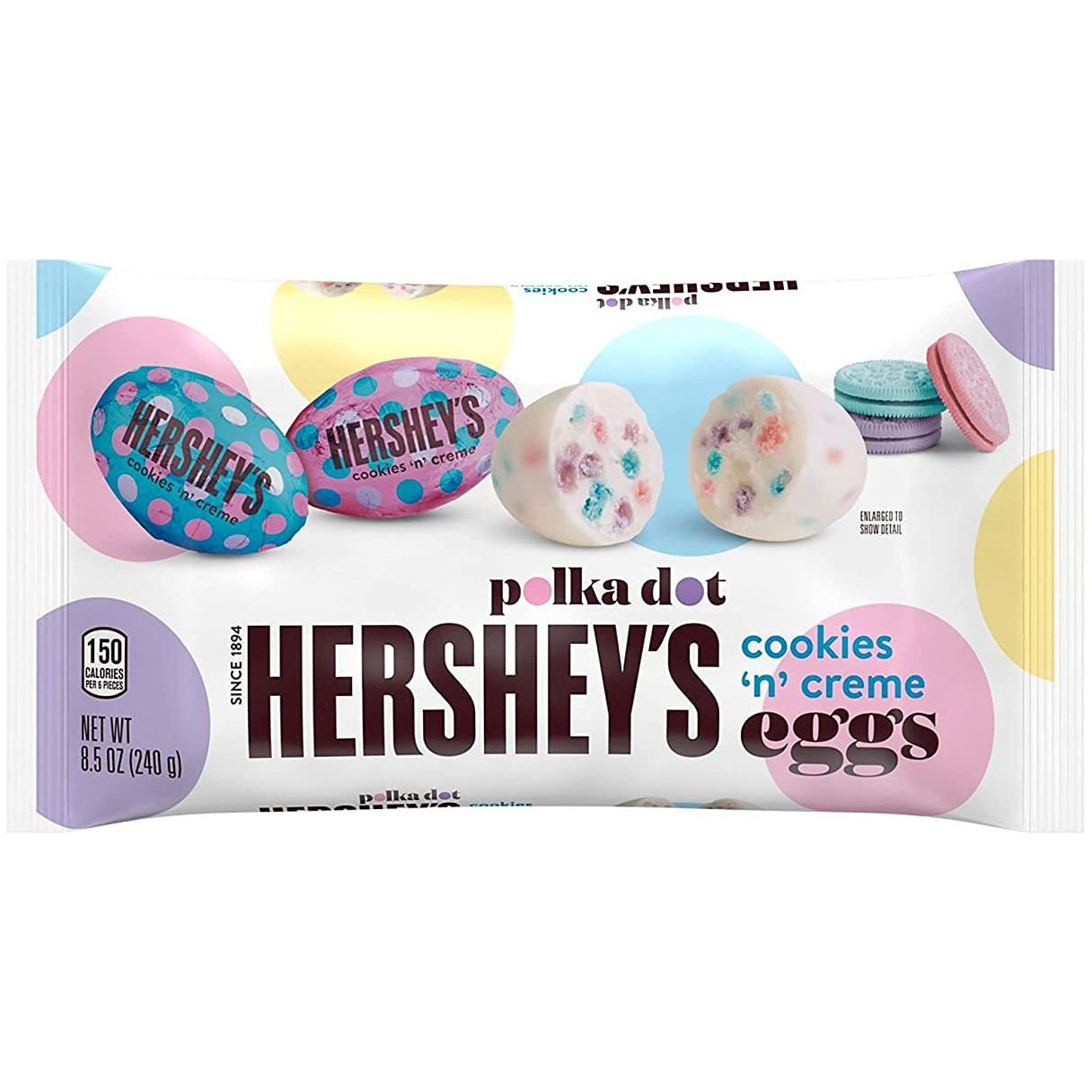 Hershey Polka Dot Cookies 'n' Cream Eggs 240gr (large bag)