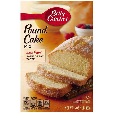 Betty Crocker Pound Cake (450r)
