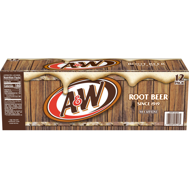 A&W root beer 12 packs