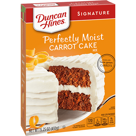 Duncan Hines Perfectly moist Carrot Cake 430gr
