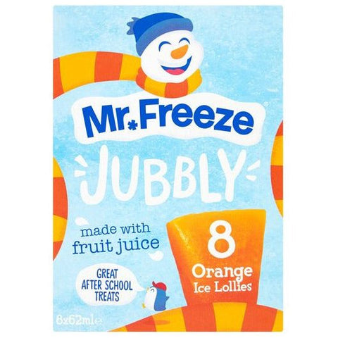 Mr Freeze Jubbly Orange Lollies 8 x 60ml (480ml) (UK)