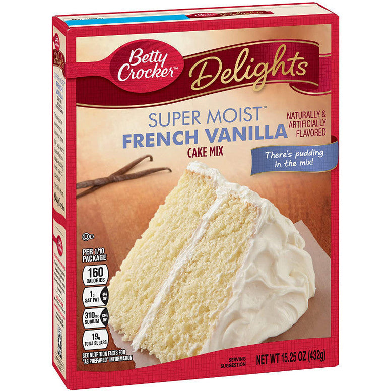 betty crocker vanilla cake mix 432gr