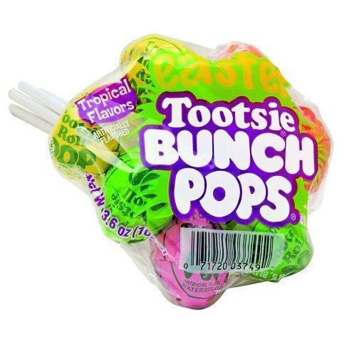 Tootsie Easter Tropical Bunch Pops 105gr
